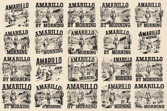 Amarillo by Morning T-shirt SVG: A Graphic Design Asset for Creative Publishing