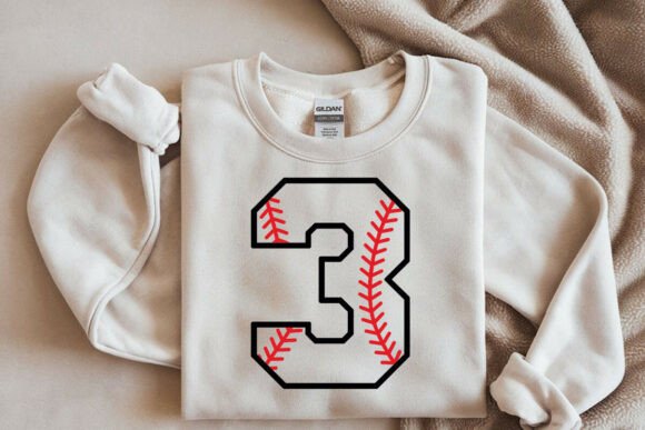 Baseball Number Three Svg,Third Birthday