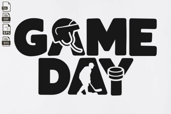 Game Day Hockey Vibes, Hockey Mom, Dad: A Versatile Graphic Design Asset for Crafters