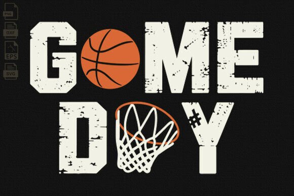 Gameday Basketball, Game Day Vibes, Mom: A Versatile Graphics Asset for Creative Brands