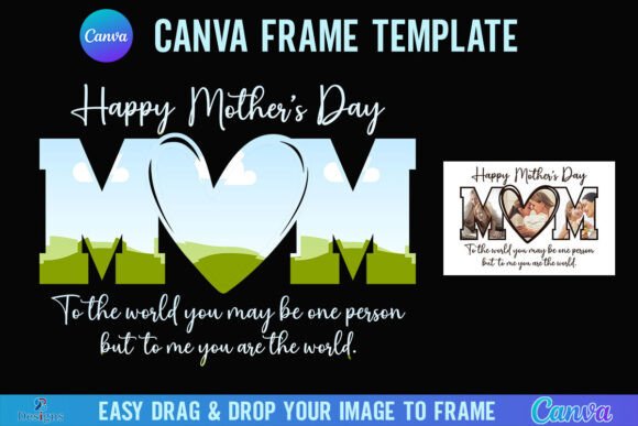 Mom Mothers Day Canva Frame Photo Mama