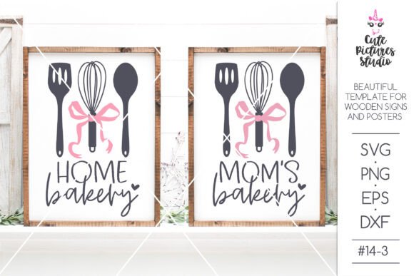Moms Home Bakery SVG Cut File: A Graphic Design Asset for Crafts & Handmade Projects
