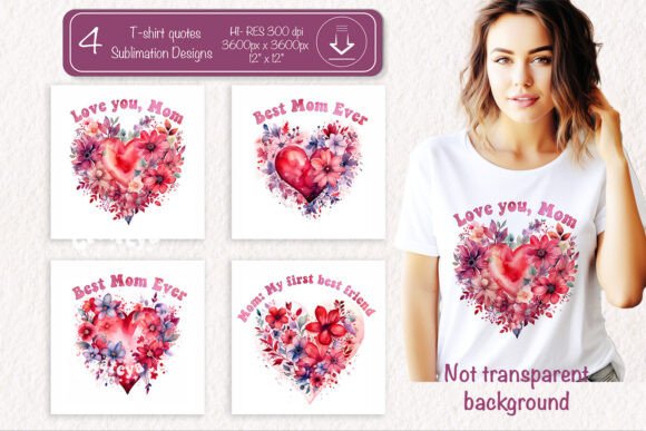 Mothers Day T Shirt Sublimation Mom Png: A Versatile Graphic Design Asset for Crafts & Branding