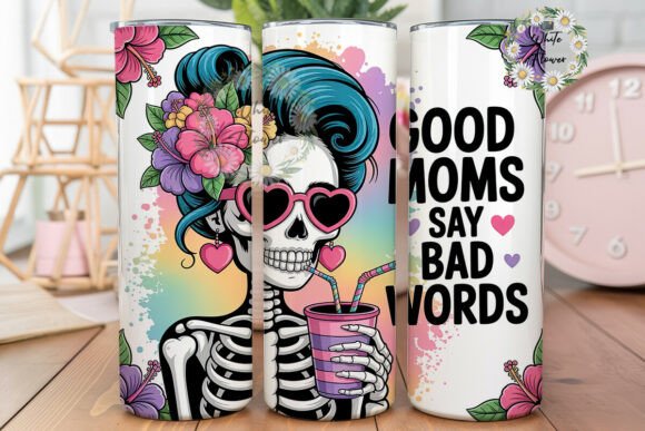 Sassy Skull Mom Tumbler Wrap Embroidery Design Review