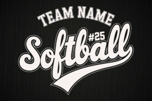 Softball Team Template, Retro Softball Graphics