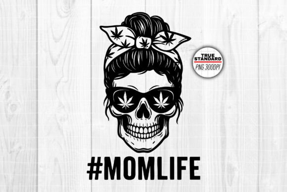 Weed Mom Life: A Versatile Graphic Design Asset for Crafts and Creative Branding
